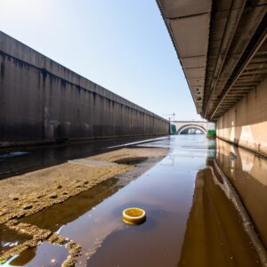 dirty water&oil